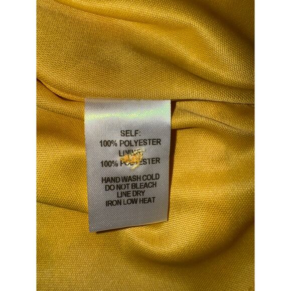 Lulu's Windows Down Yellow Floral Print Button-Front Midi Dress size Small - Picture 8 of 8